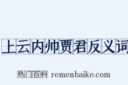 上云内帅贾君反义词是什么意思的图片
